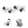 Unique Bargains Freesia Flower French Barrette Hair Clips Dark Blue White 1 Pc - 3 of 4