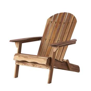 Hanlee Folding Wood Adirondack Chair - Christopher Knight Home