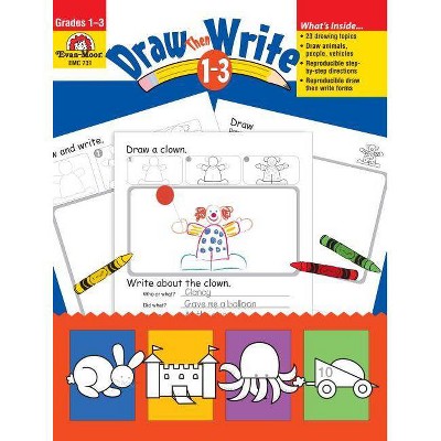 Draw...Then Write Grades 1-3 - (Draw Then Write) by  Evan-Moor Educational Publishers (Paperback)