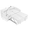 MAYEERTY Multifunctional Foldable Sofa Bed (3 Lengths) with USB, Ashtray & Rotating Phone Stand - 4 of 4