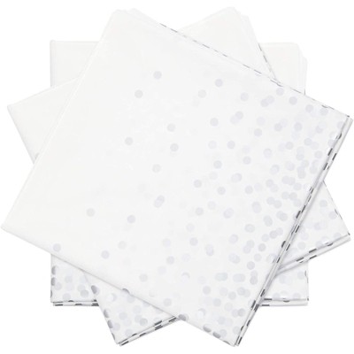 Sparkle and Bash 3 Pack Polka Dot Tablecloth, Plastic Table Covers (54 x 108 in)