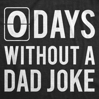 Мужские футболки Crazy Dog T-Shirts, Inc. Mens Funny T Shirts 0 Days Without A Dad Joke Sarcastic Graphic Novelty Tee for Men - Crazy Dog Men's T Shirt Gift for Dad Black M — фото 2