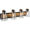 Artcraft Lighting Treviso 4 - Light Vanity in  Black/Brass - 3 of 3