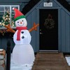 ProductWorks Candy Cane Lane Inflatable Snowman Outdoor Display - 3 of 4