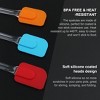 Unique Bargains Flexible Heat Resistant Non-scratch Non Stick Spatula Set 7.3" x 1.7"/Red, Orange, Green, Blue, Yellow 3 Pcs - 3 of 4