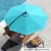 Tangkula 10 FT Patio Offset Umbrella w/ X-shaped Base Infinite Tile & 360° Rotation - 2 of 4