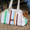 ZEZE Beige Color-Block Striped Pet Carrier-Beige - 2 of 4
