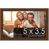PosterPalooza | Photo Size Simple Brown Picture Frame - UV Acrylic, Foam Board Backing, Hanging Hardware - 2 of 4