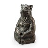 SPI Home Meditating Yoga Bear Garden Sculpture – 12" Tall Aluminum Outdoor Zen Animal Decor - 2 of 3