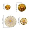 Unique Bargains Party Decoration Hanging Paper Fan with Clips 8 Pcs - 2 of 4