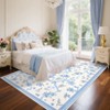 Floral Area Rug Machine Washable Rug For Playroom,Cute Throw Carpet For Girls,Low Pile Non Slip Non Shedding Rug - 3 of 4