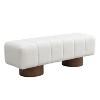 APRILSOUL50.00"Upholstered Dining Bench for Dining Room, No-Assembly End of Bed Entryway Bench Ottoman - 4 of 4