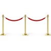 Unique Bargains Hotel Adjustable Velvet Stanchion Rope with Snap Hooks - 3 of 4