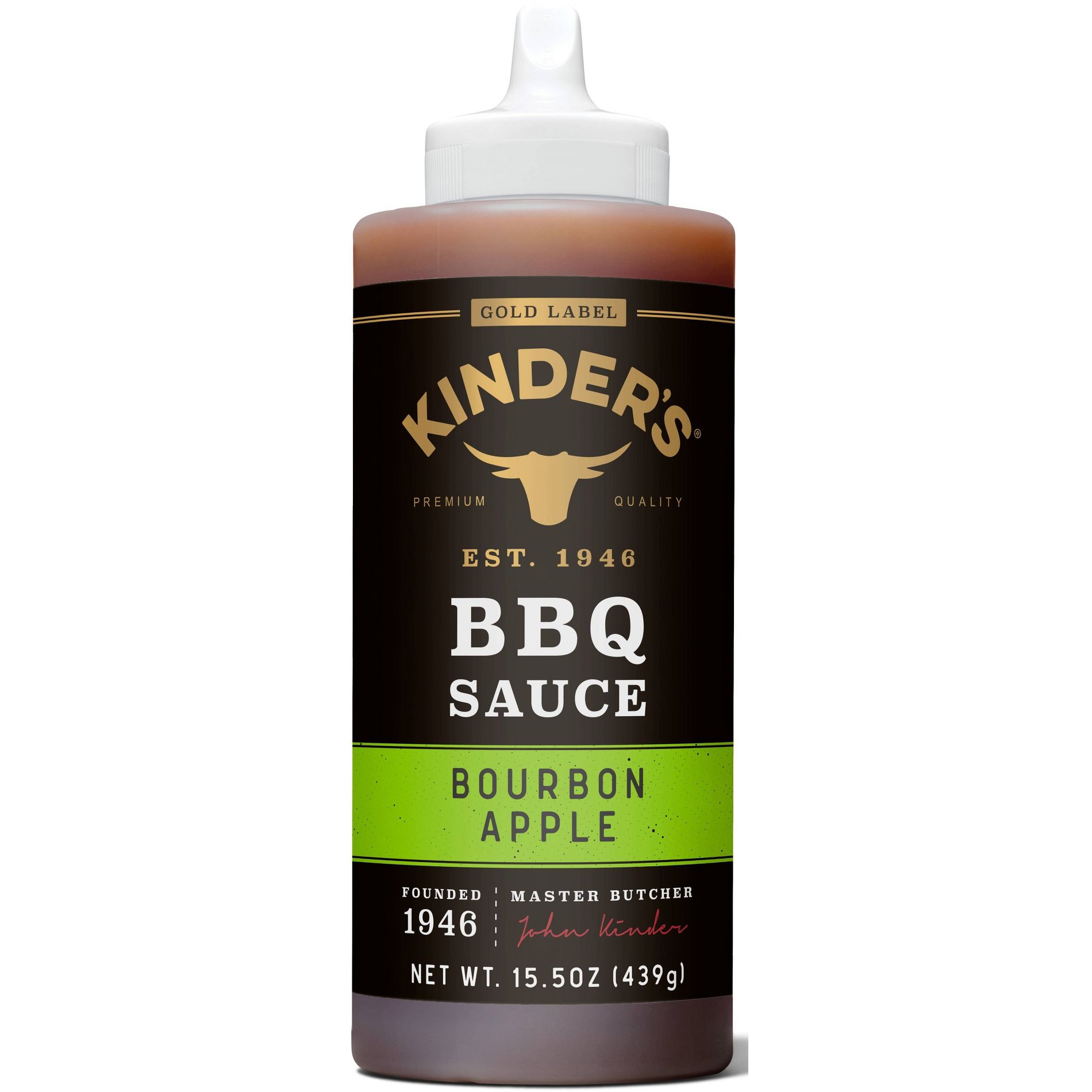Kinder's Gold Label Bourbon Apple BBQ Sauce - 15.5oz