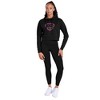 Superman Fuchsia Flames Cropped Hoodie Pullover Sweatshirt - 4 of 4