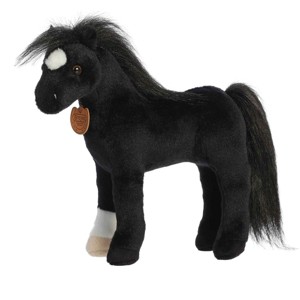 Aurora Medium Showstoppers Thoroughbred Breyer Exquisite Stuffed Animal Black 11.5" - 1 of 4