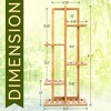 SereneLife 5-Tier Bamboo Plant Rack, Natural Eco-Friendly Bamboo, 40.55" - 2 of 4