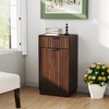 KTMBDW Tilt Out Trash Cabinet, Free Standing 10 Gallon Recycling Trash Can Cabinet with Wave-Textured Hidden Drawer, for Kitchen Living Room - 4 of 4