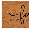 HomeRoots 17" X 29" Brown And Black Christmas Outdoor Coir Door Mat - 4 of 4
