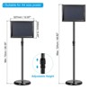 Unique Bargains Business Advertising Menu Adjustable Poster Sign Stand with Base - 2 of 4