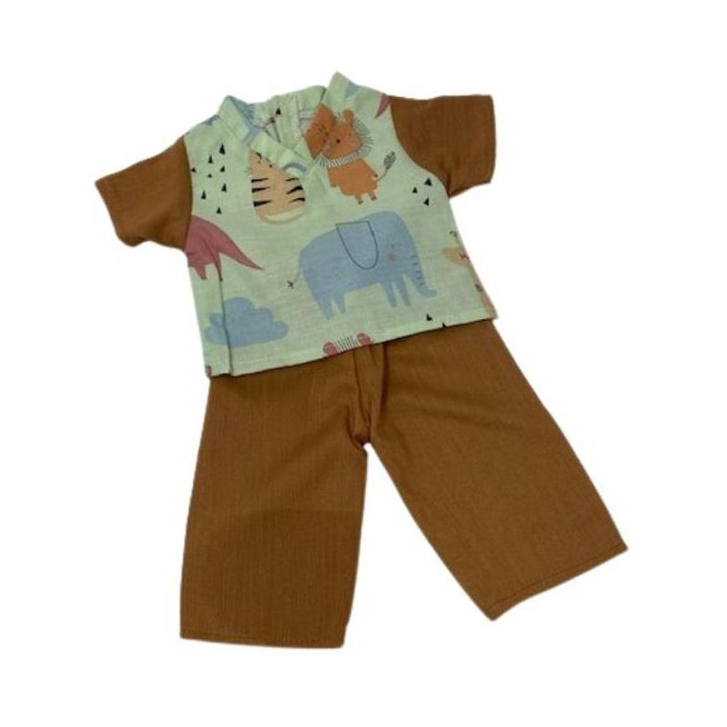 Doll Clothes Superstore Zoo Scrubs Fit 15 Inch Baby Dolls, 1 of 7