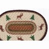 Earth Rugs Moose and Tree Oval Patch Rug – Rustic Braided Jute Cabin Mat 20x30 Nature-Inspired Decor - 2 of 3