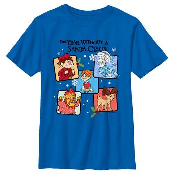 Boy's The Year Without a Santa Claus Character Panel T-Shirt