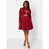 Rebdolls Women's Spellbound Cotton Double Cut Out Mini Skater Dress W. Pockets - 2 of 4