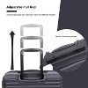 Wooakway 3 Piece Luggage Sets ABS Lightweight Suitcase with Two Hooks, Spinner Wheels, TSA Lock - 3 of 4