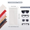 Unique Bargains PU Leather Portable Squeeze Top Soft Eyeglass Cases 4 Pcs 3.5" x 7.1" - 2 of 4