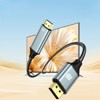DisplayPort to HDMI Cable , 4K DP to HDMI Adapter Cable, High-Speed HDMI Converter, Plug & Play for PC Laptop Monitor - 2 of 4
