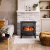 Kismile Electric Fireplace, Realistic Flame Effects Fireplace Heater Stove, Adjustable Brightness and Heating Mode, Overheating Safe Design - 2 of 4