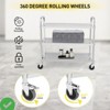 3 Tier Kitchen Serving Cart Heavy-Duty Rolling Utility Cart Kitchen Island Serving Cart w/ 360¡ã Wheels - 4 of 4