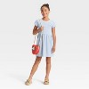 Girls' Short Sleeve Dress - Cat & Jack™ - 4 of 4