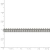 Black Bow Jewelry 4mm Stainless Steel Heavy Flat Curb Chain Necklace - 2 of 4