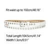 Allegra K Women's Belt PU Leather Skinny Plus Size Punk Rock Style Grommet Waist Belts - 3 of 4