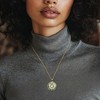 Ross-Simons Jade "Good Fortune" Butterfly Pendant Necklace in 18kt Gold Over Sterling Size 18 - 2 of 4