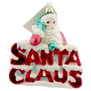 Christopher Radko 4.75 In Santa On Santa Ornament Santa Christmas Tree Ornaments - 1 of 3
