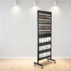 2'X5' Standing Pegboard Display with Wheels, Metal Pegboard Display Stand with 10 Hooks, Peg Board Display Rack with T-Base for Retail Store - 2 of 4