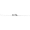 Black Bow Jewelry 0.8mm 14k White Gold Diamond Cut Cable Chain Necklace - 3 of 4