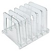 Azar Displays Clear Acrylic File Sorting Desk Organizer with Five Section Dividers - 2 of 4