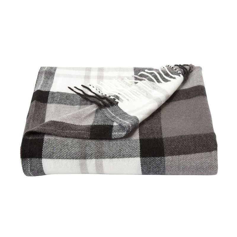 60"x70" Breathable and Stylish Soft Plaid Throw Blanket - Yorkshire Home, 1 of 5