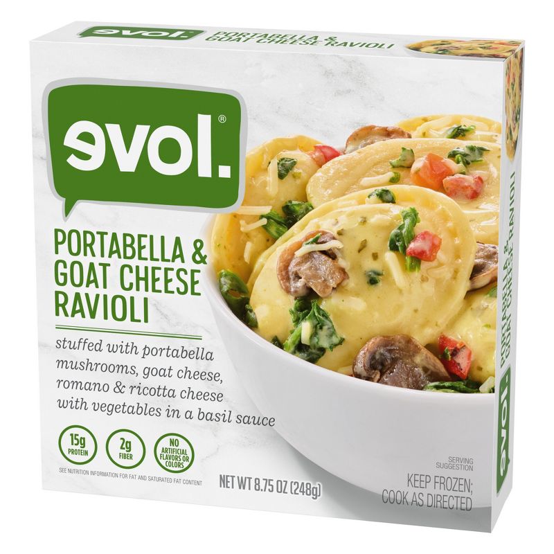 Evol Frozen Portabella and Goat Cheese Ravioli - 8.75oz, 3 of 4