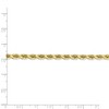 Black Bow Jewelry Men's 5mm, 10k Yellow Gold Diamond Cut Solid Rope Chain Bracelet - 4 of 4