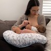Boppy Original Support Nursing Pillow - Gray Taupe Leaves - image 2 of 4