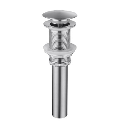 DOMETOUR Bathroom Sink Drain without Overflow, Vessel Sink Lavatory Vanity Pop Up Drain Stopper, 304 Stainless Steel