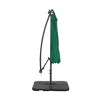 WestinTrends 10 Ft Outdoor Patio Solar LED Cantilever Umbrella with Base Weights - 2 of 3