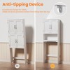 Over The Toilet Storage With Barn Doors & Adjustable Shelf, Space-Saving Above Toilet Storage Cabinet, 24.2'' W Wooden Bathroom Collect Cabinet - 4 of 4