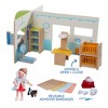HABA Little Friends Veterinary Clinic Play Set - 4 Detailed Rooms with 1 Vet Figure, Kitten, Kennels and Accessories - 2 of 4