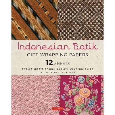 Indonesian Batik Gift Wrapping Papers - 12 Sheets - by  Periplus Editors (Paperback)